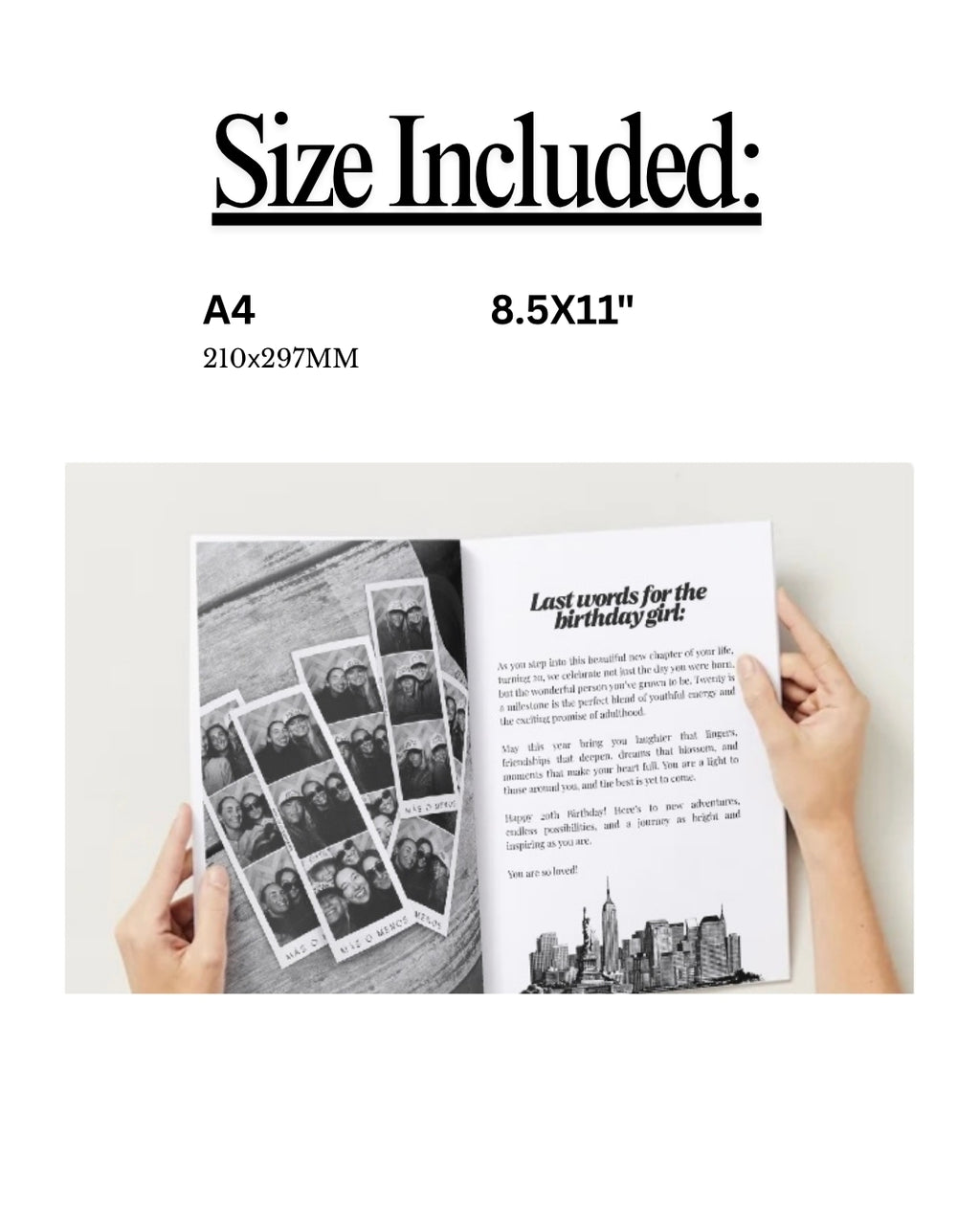 B&W Birthday Mag Template