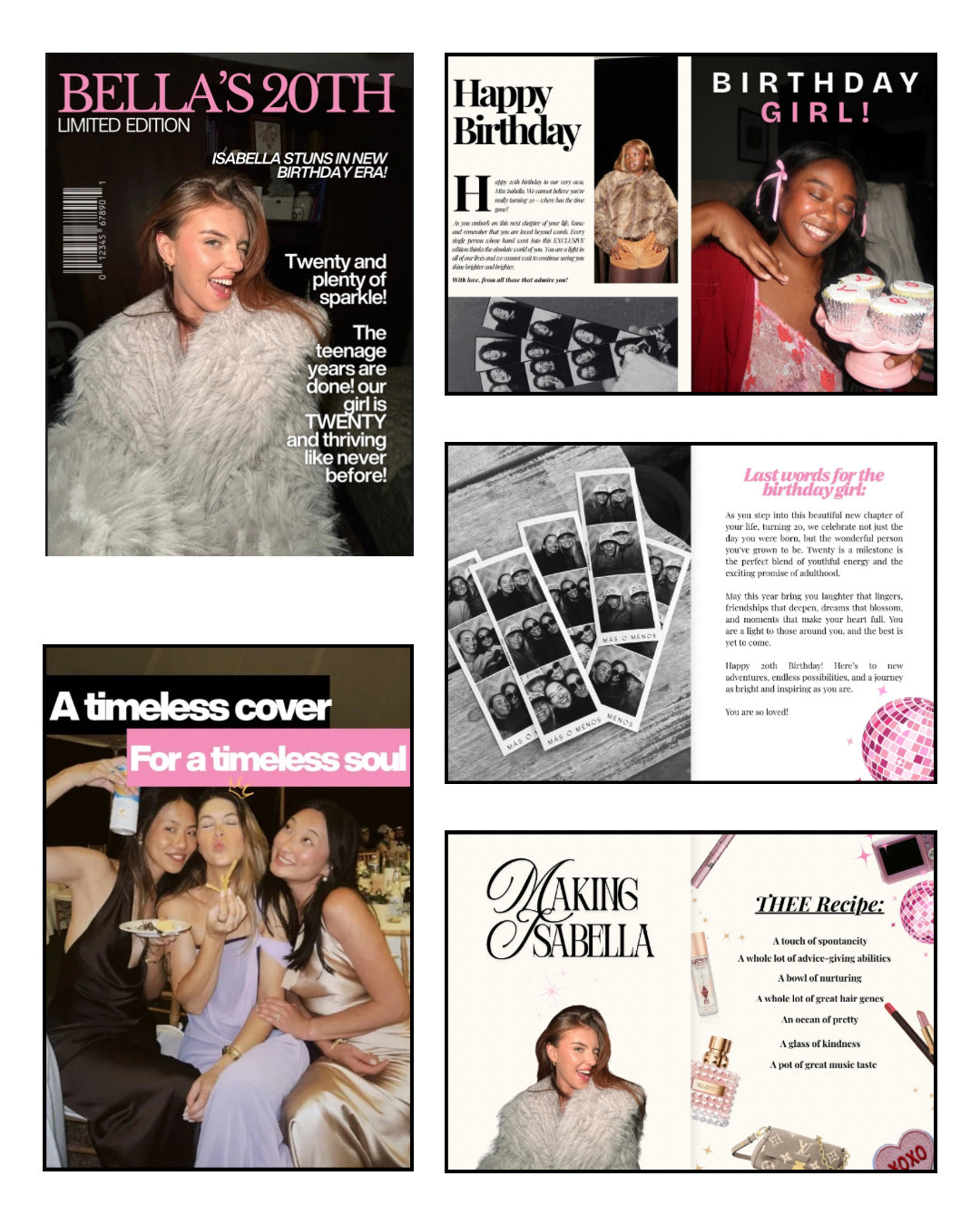 Pink Birthday Mag Template