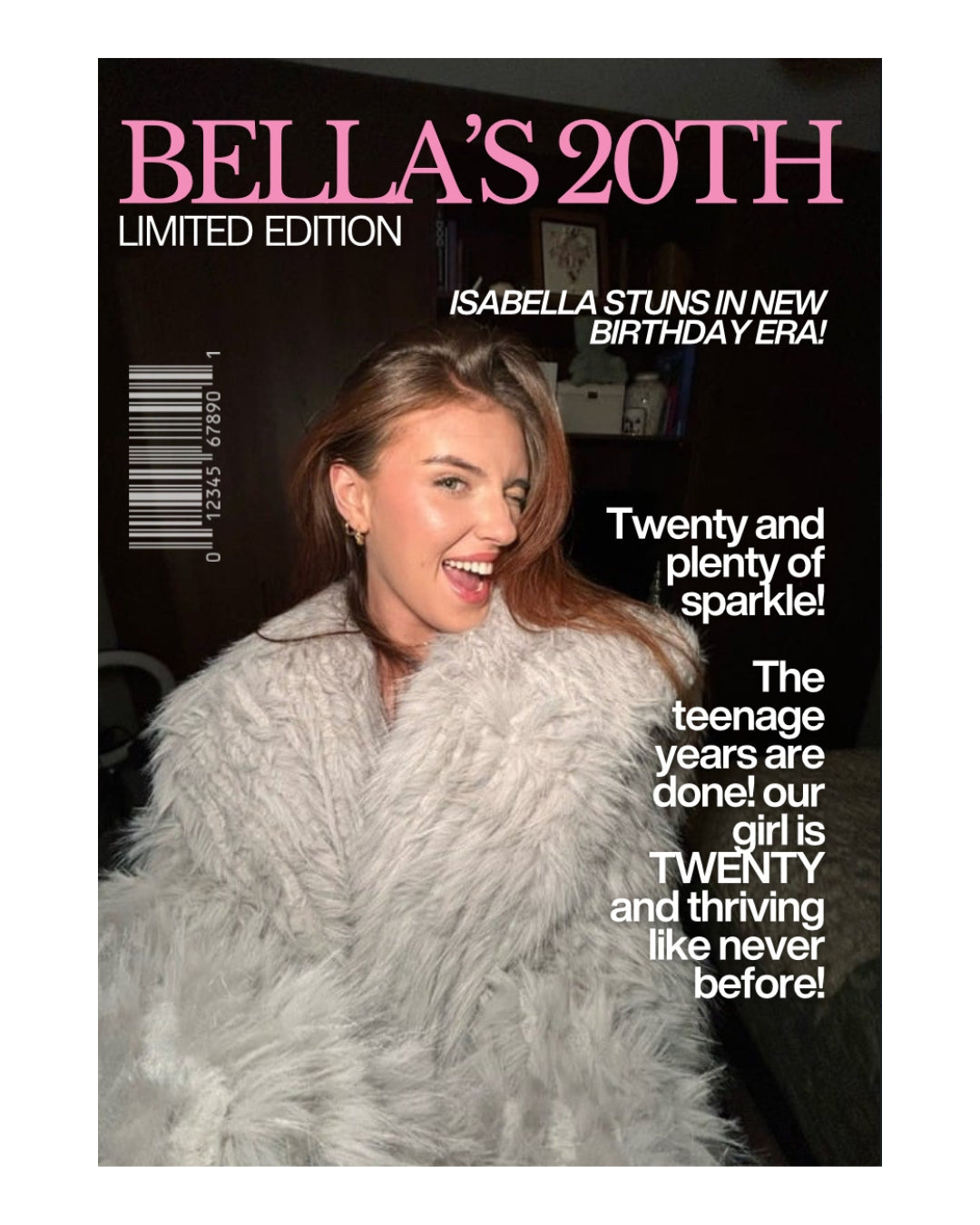 Pink Birthday Mag Template